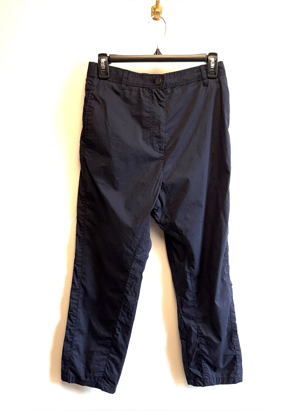 TWP Navy Blue Cotton Lightweight Cargo Style Pants Trish Wescoat Pound 4